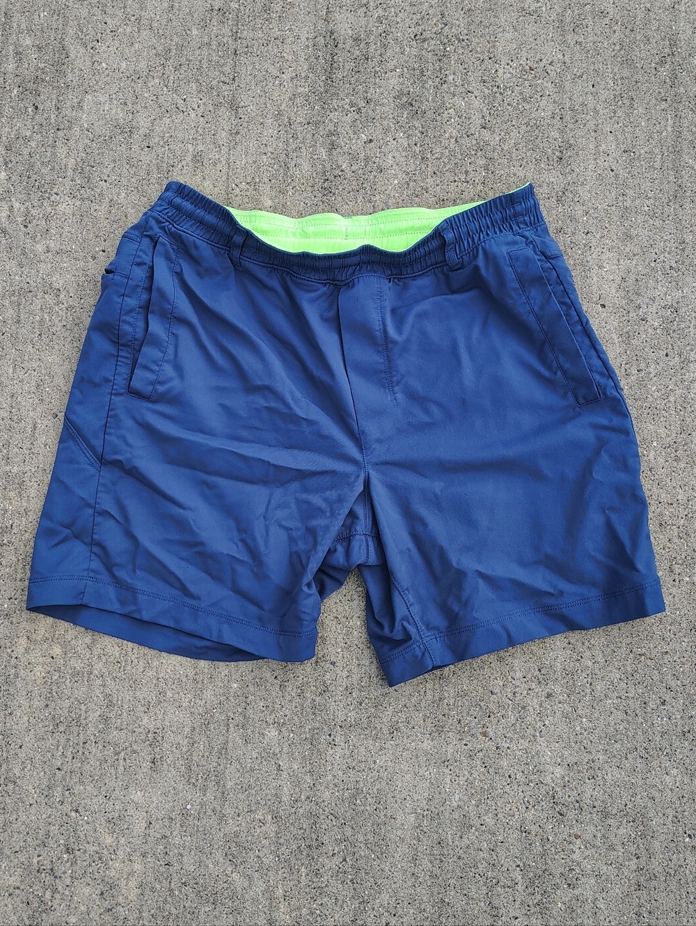 Birddogs Shorts Mens Large Navy Classic Lined Athletic Performance 6" Inseam